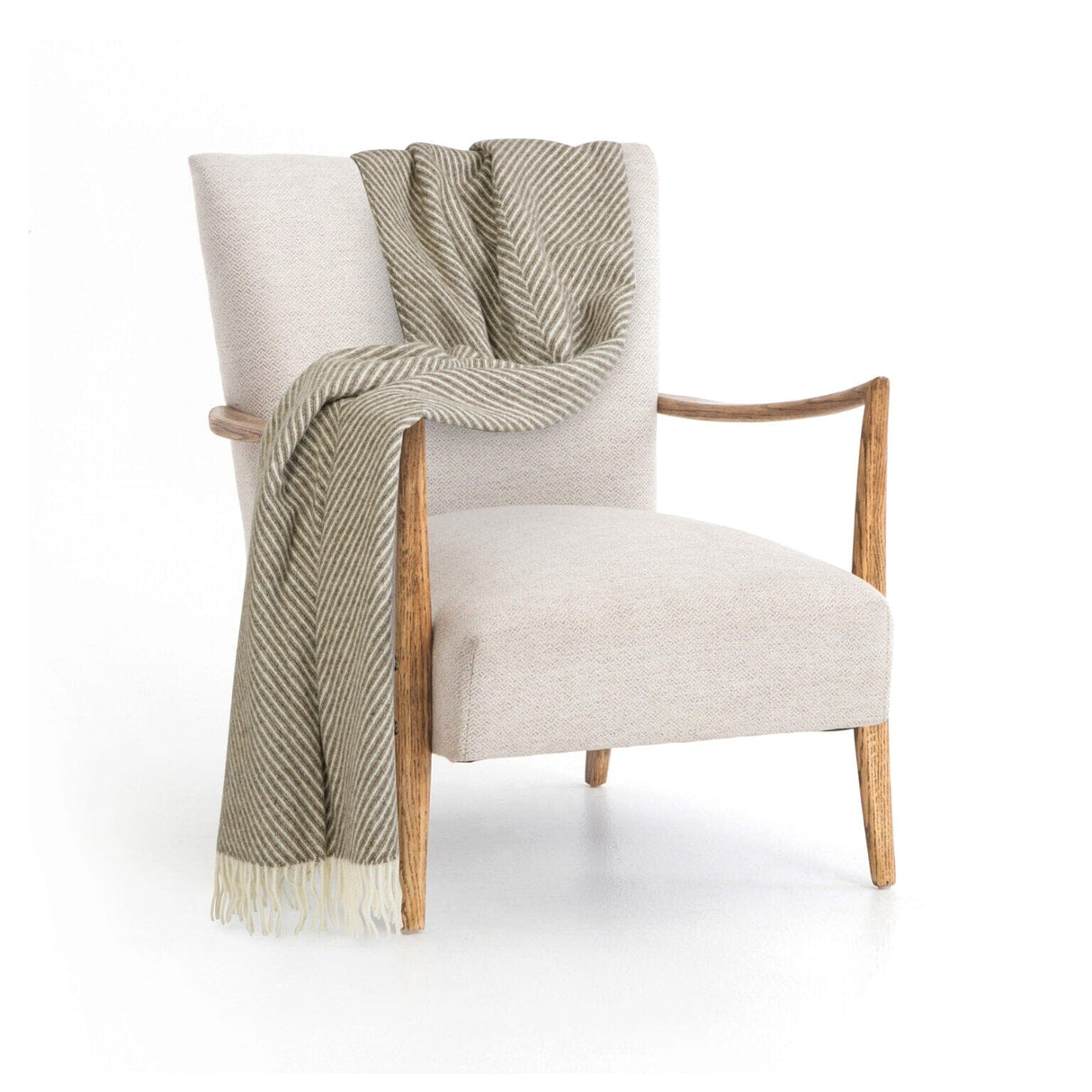 Læsø Ullpledd – Brun Diagonal - Suztain.no