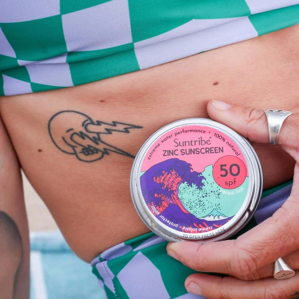 Suntribe Zinc Sunscreen Ltd. Edition solkrem SPF 50 - Cacao Tint
