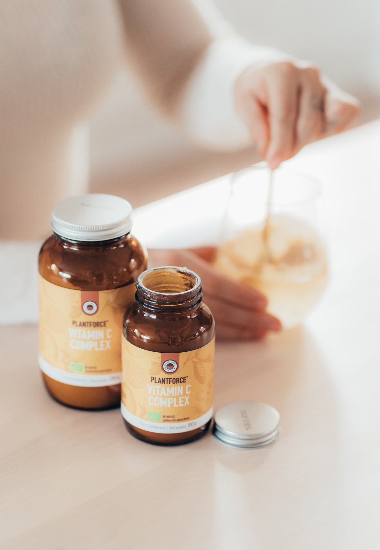 Plantforce Vitamin C Complex Pulver 100 gram - Suztain.no