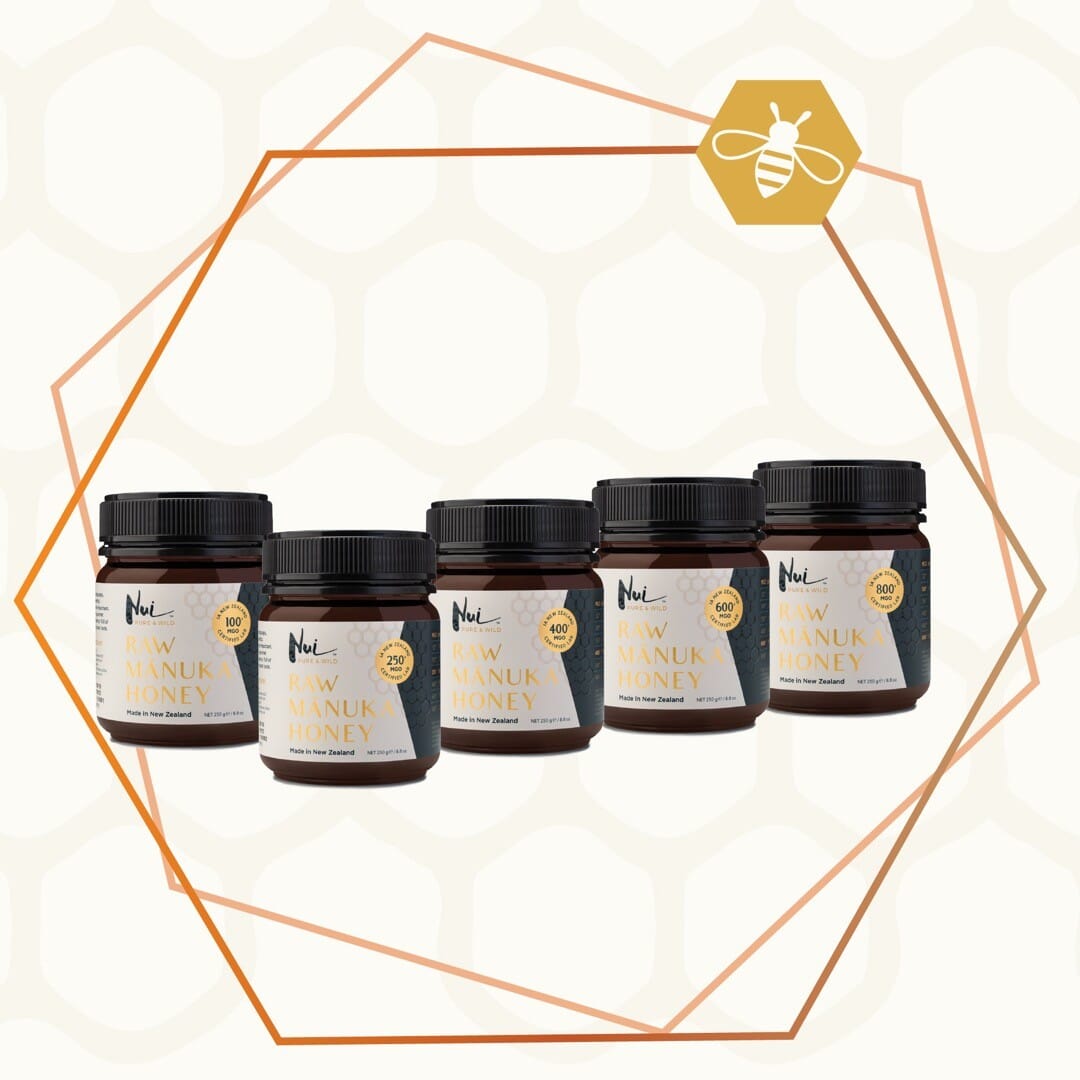 NUI Ekte Manuka Honning MGO 400+ – 250g - Suztain.no