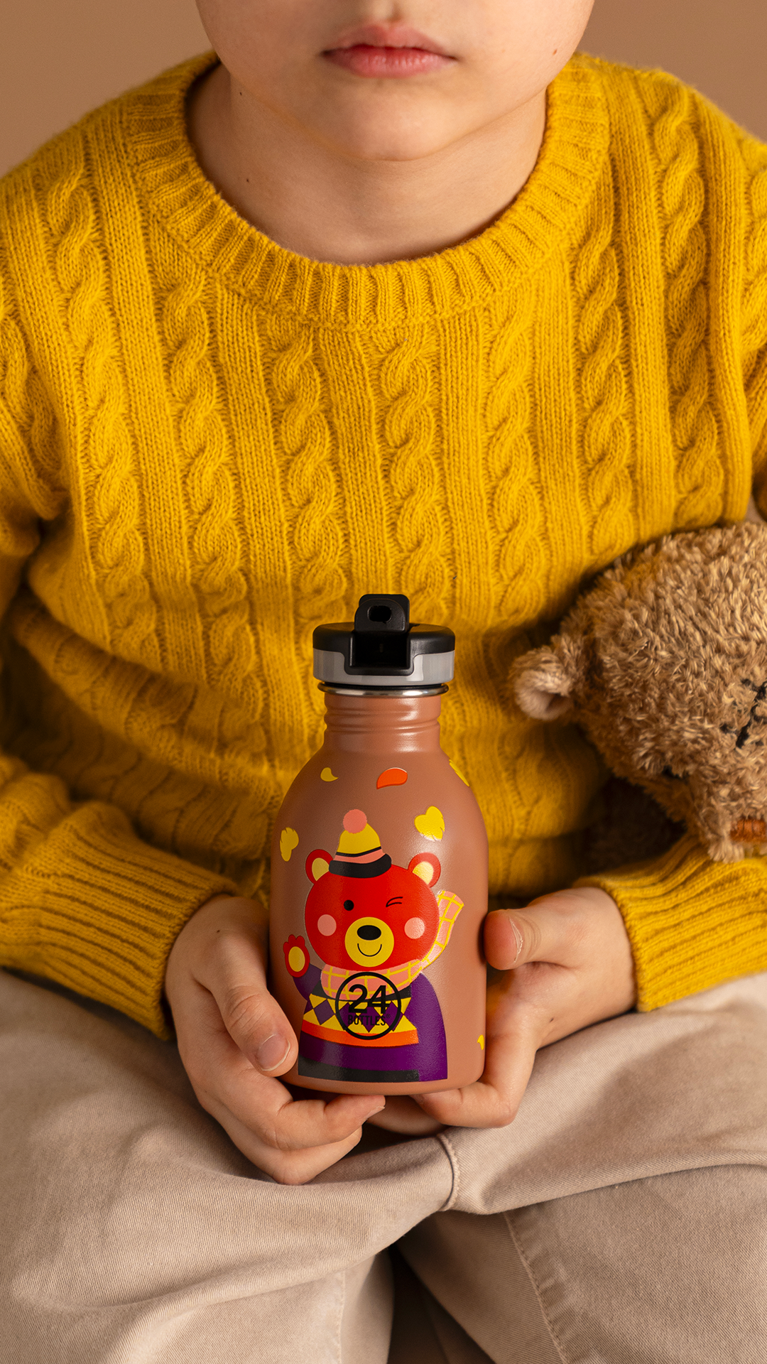 24Bottles Urban Drikkeflaske Barn 250 ml - Sweet Bear 24Bottles