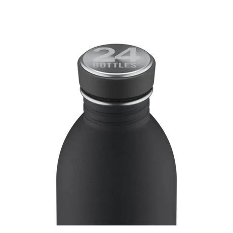 24 Bottles Urban Drikkedunk 500 ml - Stone Finish - Tuxedo Black - Suztain.no
