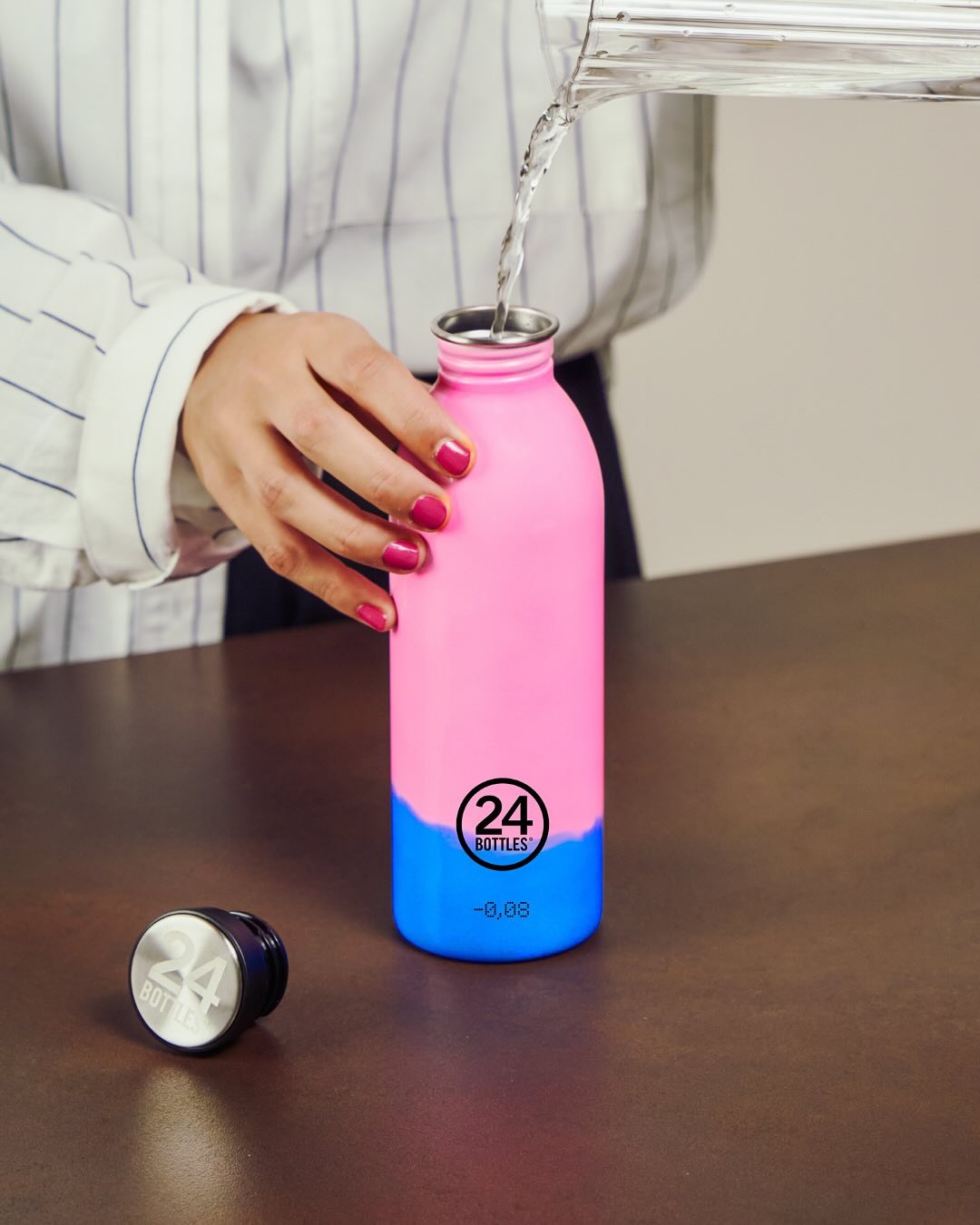 24Bottles Urban Drikkeflaske 500 ml - Reactive Pink / Blue