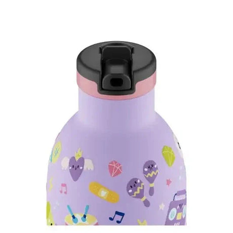 24 Bottles Clima Drikkedunk Sugerør Børn 330 ml - Music Friends