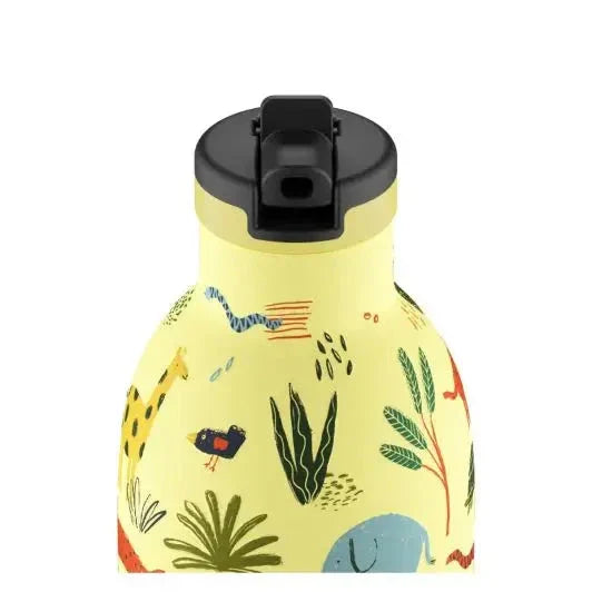 24 Bottles Clima drikkeflaske Sugerør Barn 330 ml - Jungle Friends