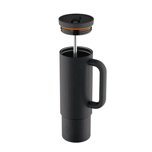 24 Bottles Termokop Sugerør 800 ML - Tuxedo Black