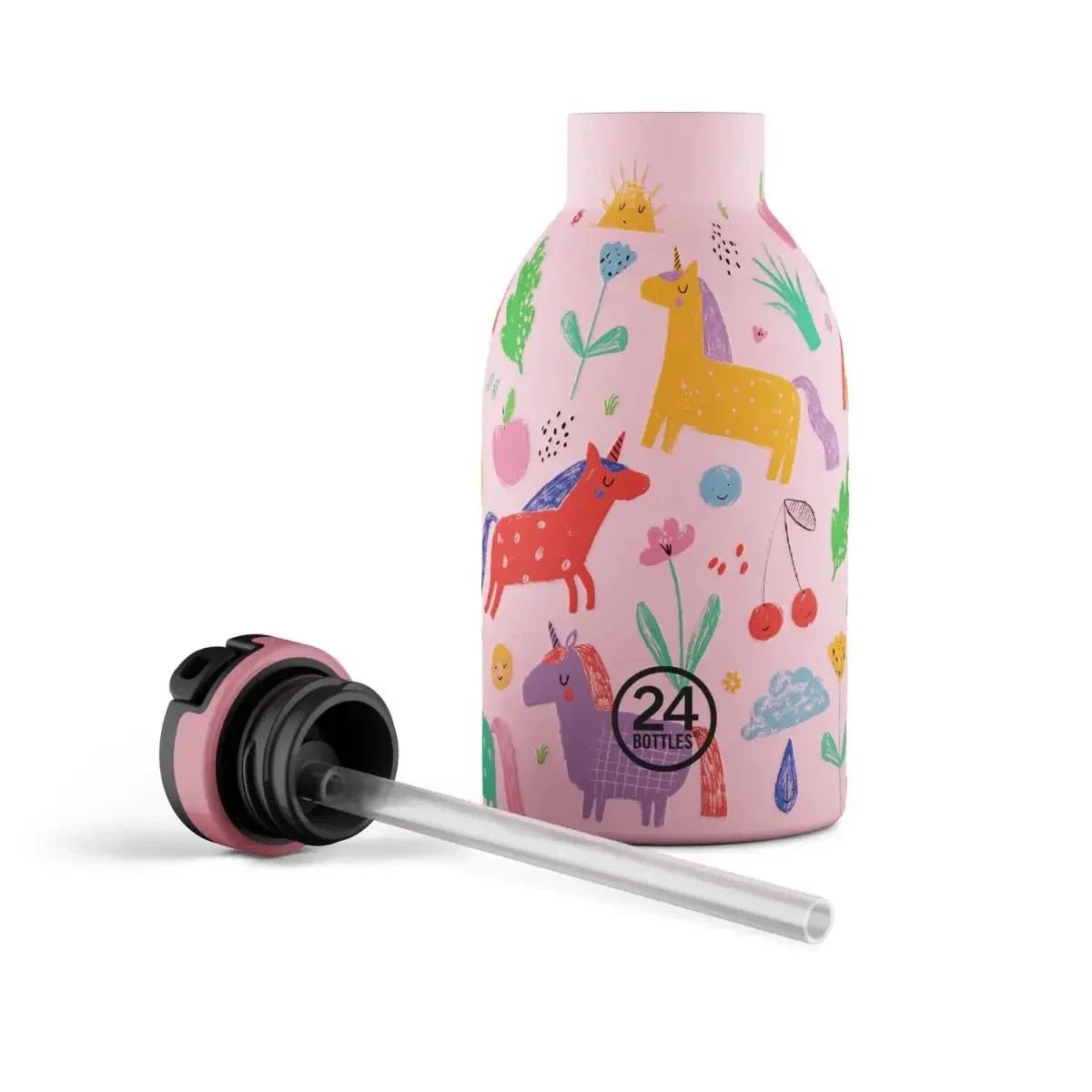 24 Bottles Clima drikkeflaske Sugerør Barn 330 ml - Magic Friends