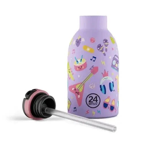 24 Bottles Clima Drikkedunk Sugerør Børn 330 ml - Music Friends