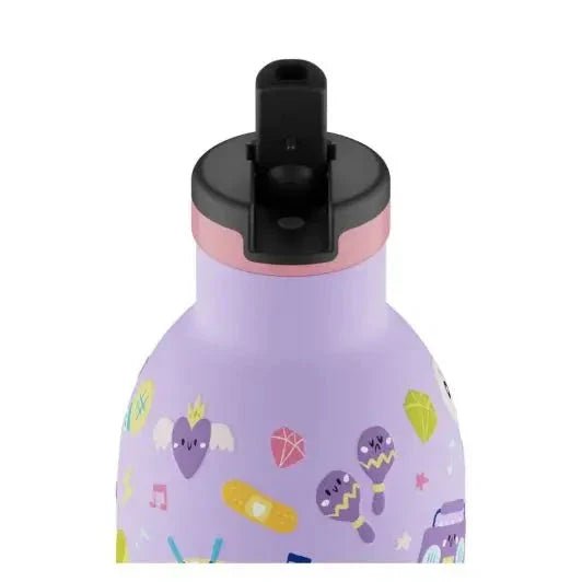 24 Bottles Clima Drikkedunk Sugerør Børn 330 ml - Music Friends