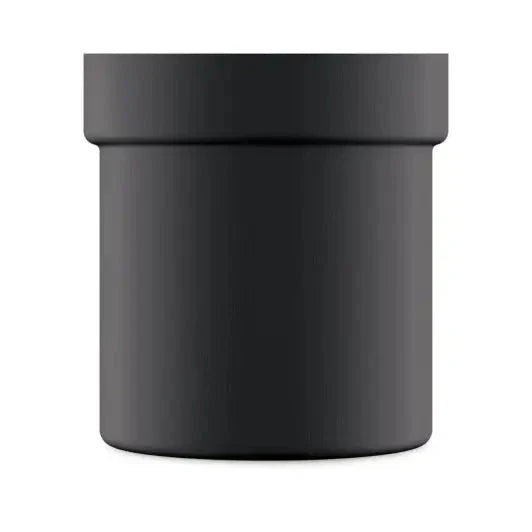 24Bottles termokopp med sugerør 800 ml Tuxedo Black i rustfritt stål, sett forfra uten lokk
