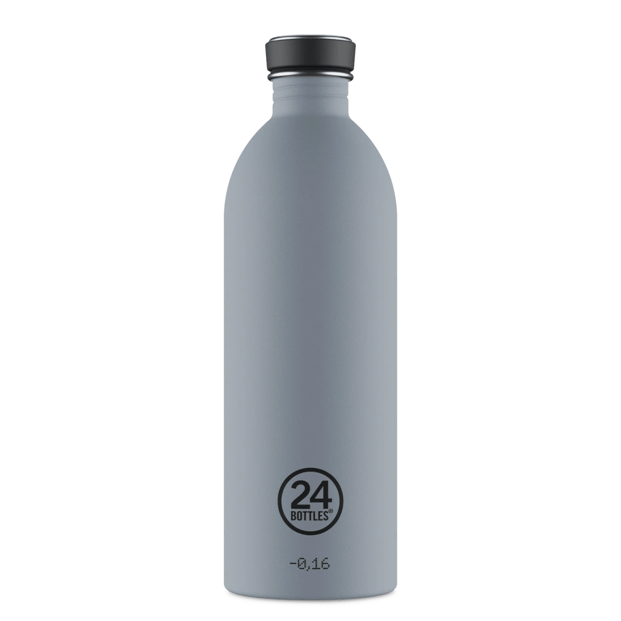 24Bottles Urban Drikkeflaske 1000 ml Formal Grey i rustfritt stål, nærbilde av flaskehalsen
