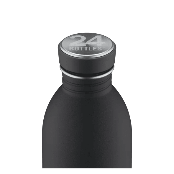 24 Bottles Urban Drikkedunk 500 ml - Stone Finish - Tuxedo Black - Suztain.no