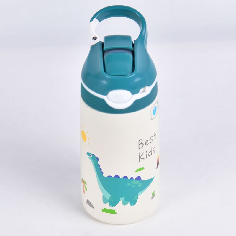 Drikkeflaske Barn med Sugerør 400 ml - Grønn