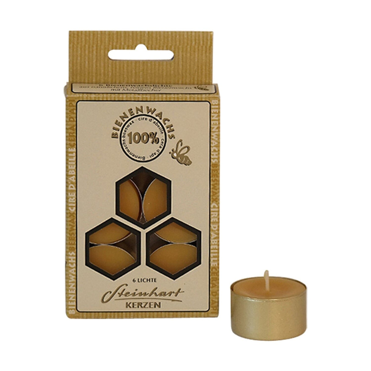 Fyrfadslys Bivoks 6 STK - Suztain.no