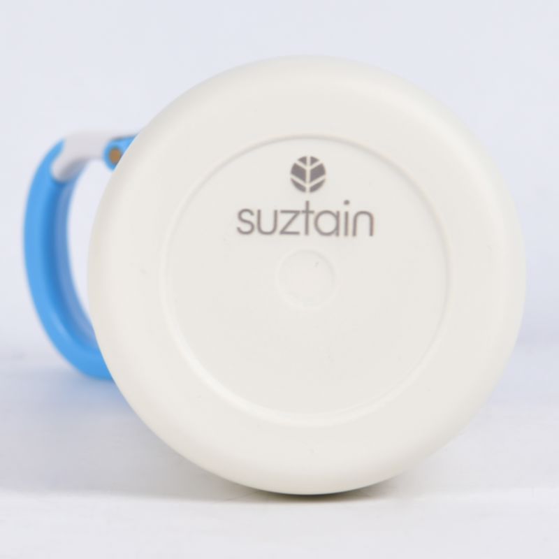 Drikkeflaske Barn med Sugerør 400 ml - Blå Suztain