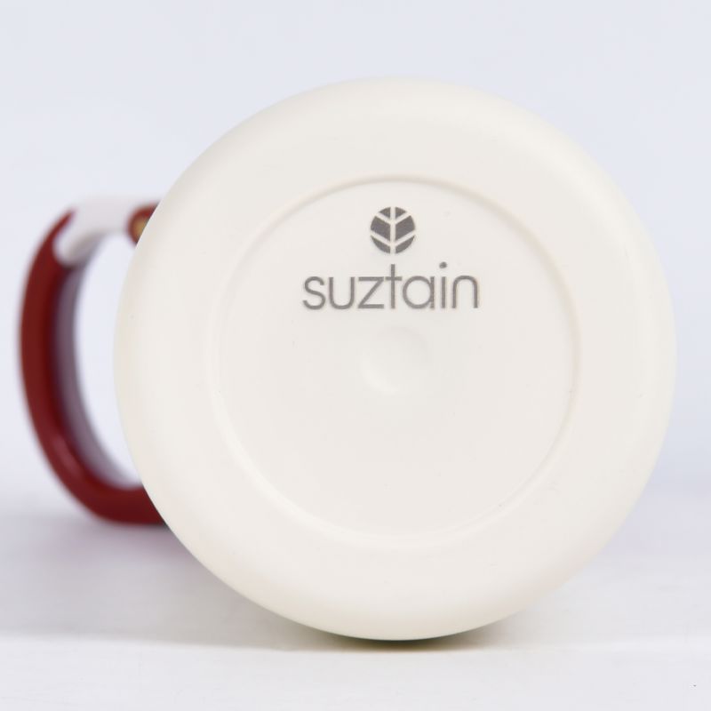 Drikkeflaske Barn med Sugerør 400 ml - Rød Suztain