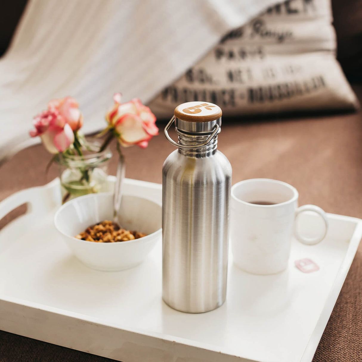 Bambaw Drikkedunk 500 ML - Natural Steel