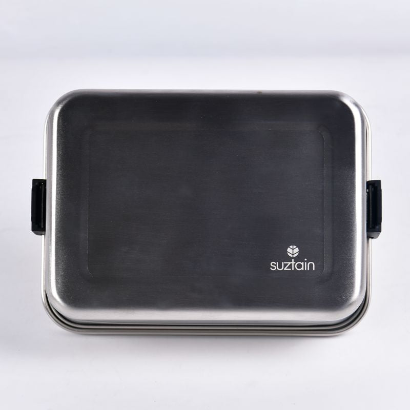 Suztain Matboks i Stål med Romdeler - 1200 ml Suztain