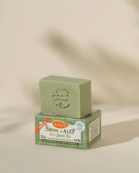 Alépia Premium - Aleppo Soap – 16% Laurbærolje – 125g - Suztain.no