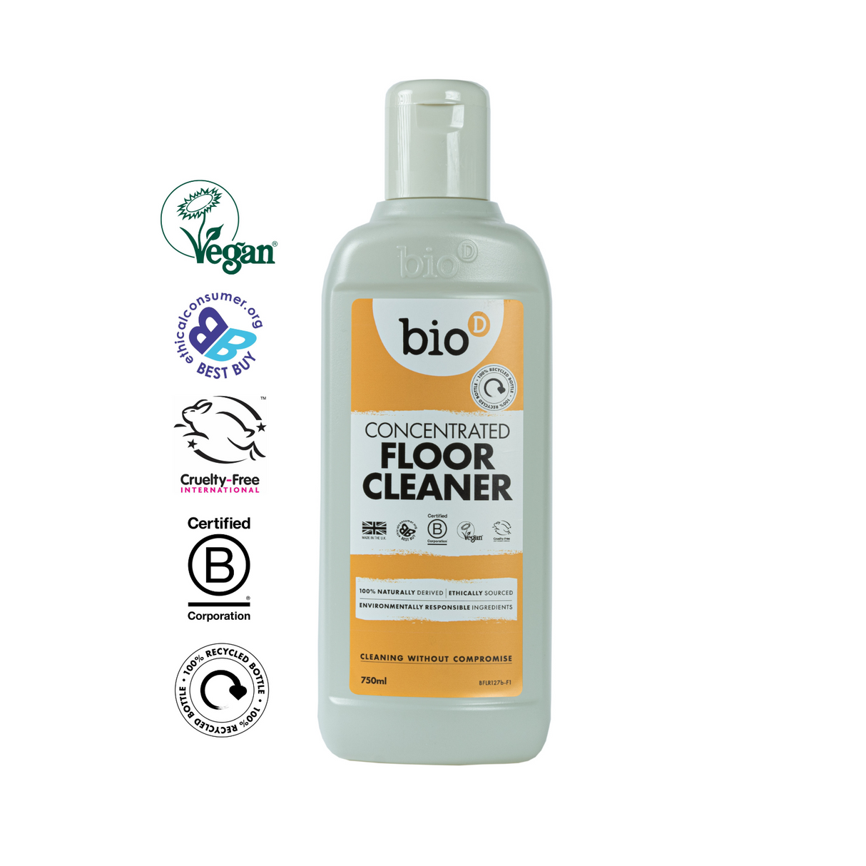 Bio-D Konsentrert Gulvrens - 750 ml - Suztain.no