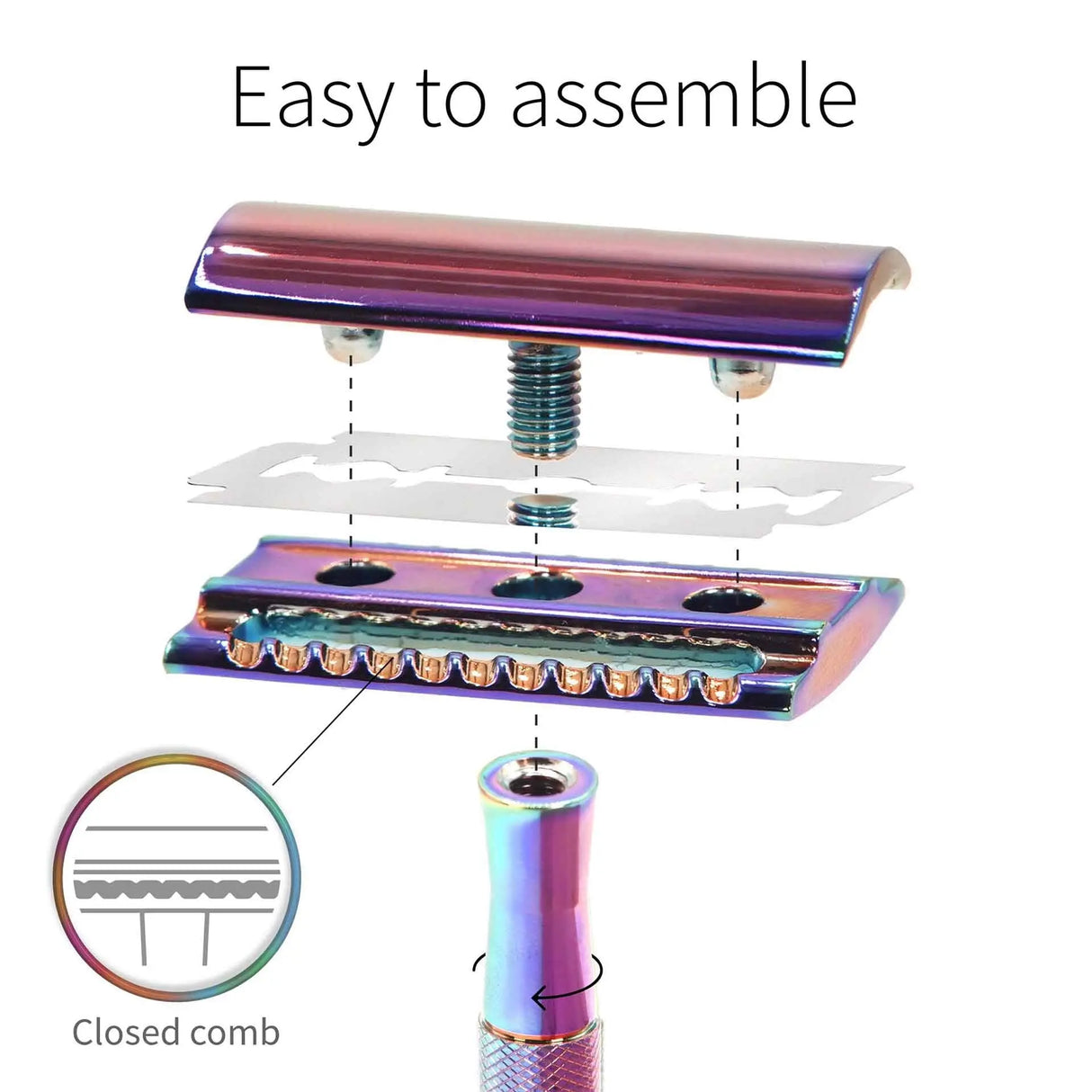 Bambaw Safety Razor - Rainbow - Suztain.no
