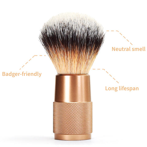 Bambaw Barberbørste - Rose Gold - Suztain.no