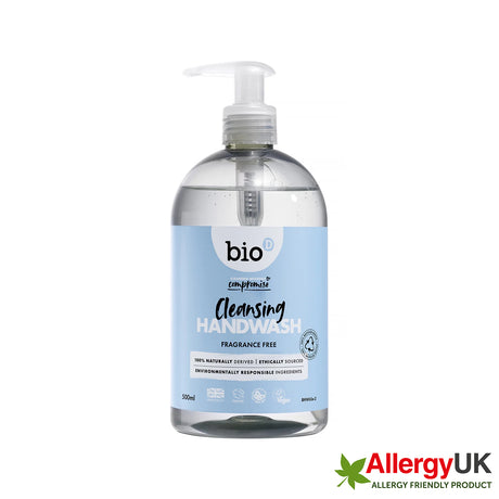 BIO-D Antibakteriell Håndsåpe - Parfymefri - 500ml - Suztain.no