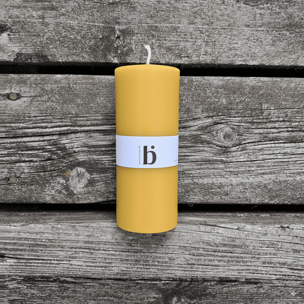 Bistad Kubbelys av 100% Bivoks - 14 cm Bistad