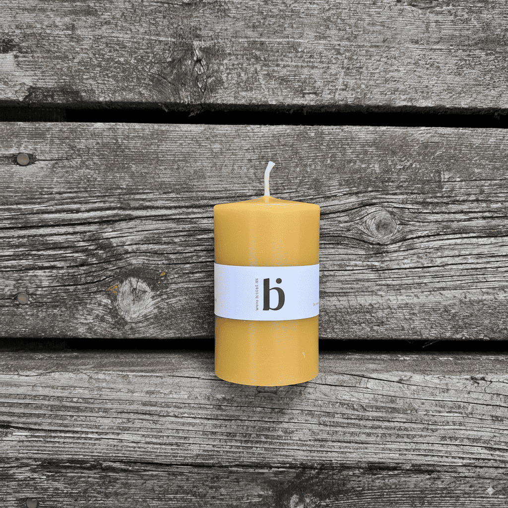 Bistad Kubbelys av 100% Bivoks - 7,5 cm Bistad