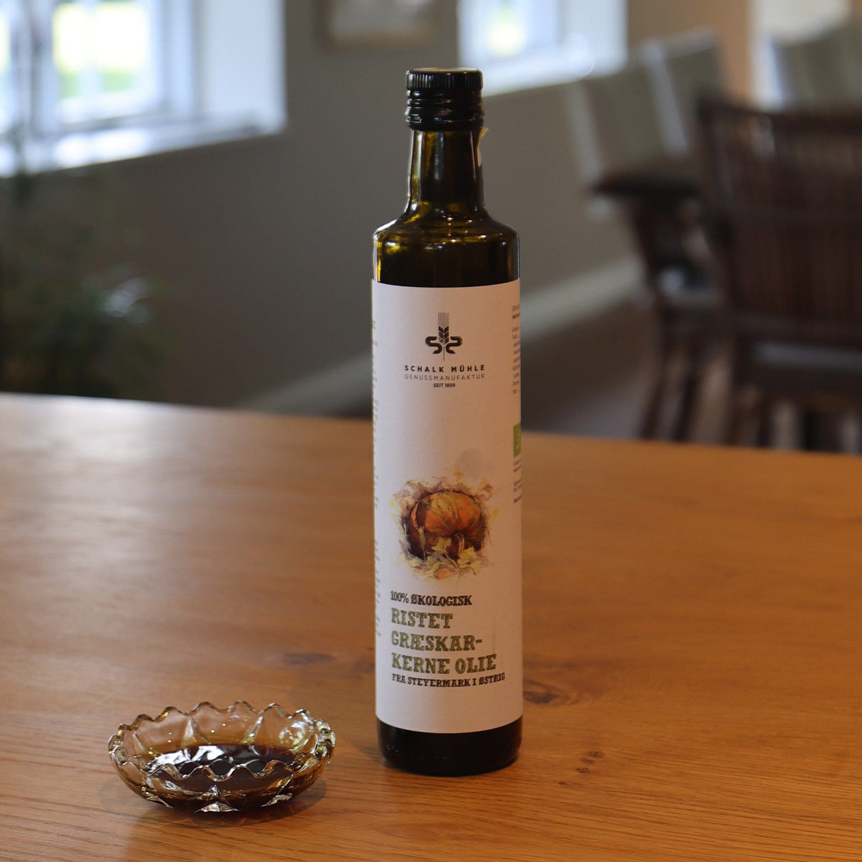 Schalk Mühle - Økologisk, ristet gresskarkjerneolje - 500 ML - Suztain.no