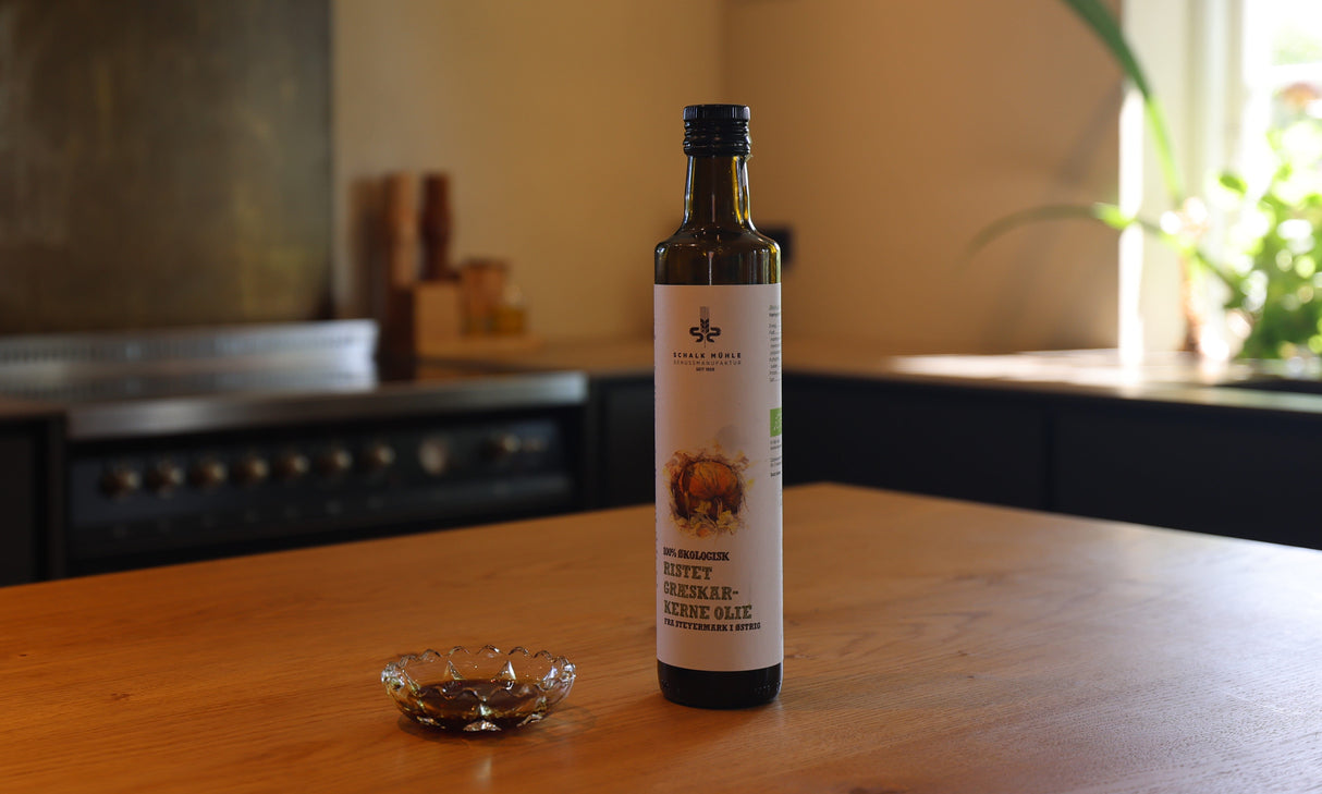 Schalk Mühle - Økologisk, ristet gresskarkjerneolje - 500 ML - Suztain.no