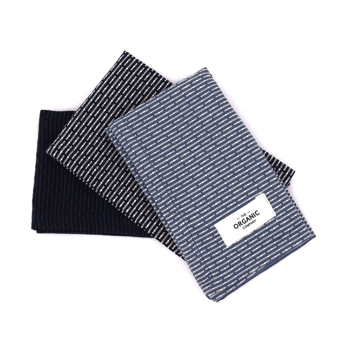 The Organic Company 3 Økologiske Karklude - Ocean Color - Suztain.no