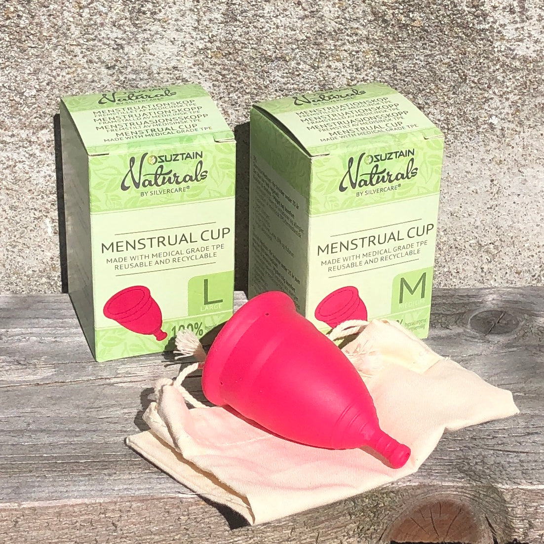 Menstruationskop - Str. M - Suztain.no