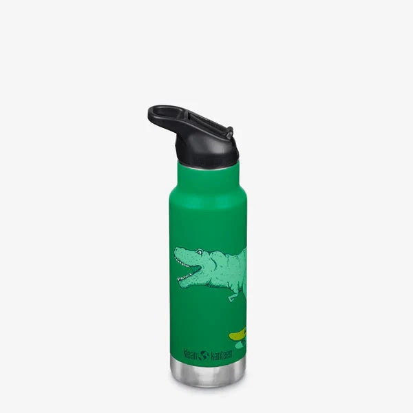 Klean Kanteen Termo Drikkedunk I rustfritt Stål Til Børn 355 ML - Dino Skate