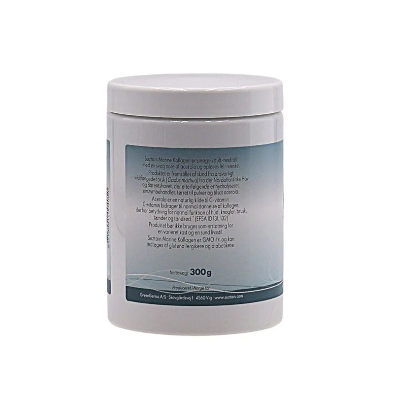 Suztain Marine Collagen med C-vitamin - Natural 300 gram