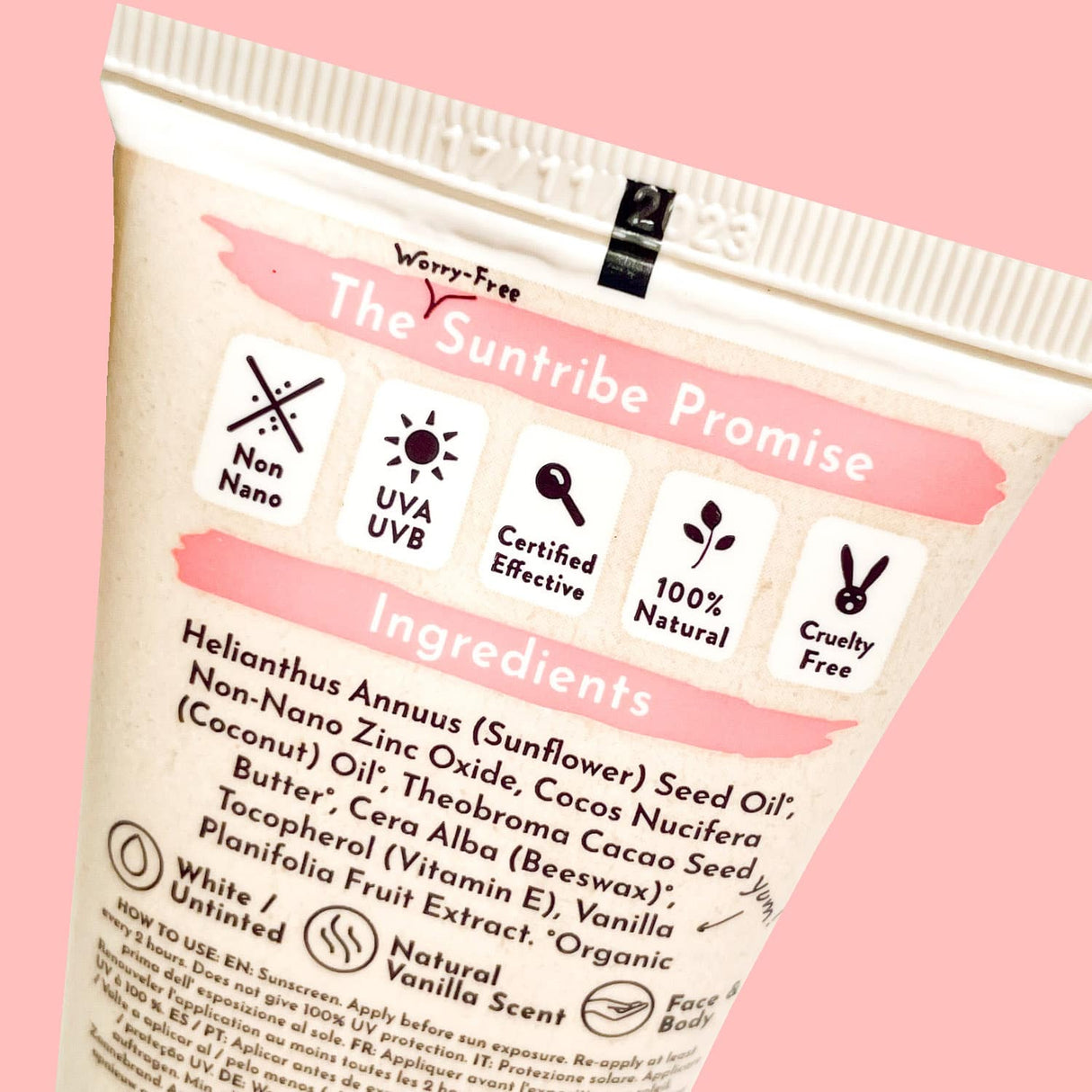 Suntribe All Natural Mineral Børn & Baby Solcreme SPF 30, 100 ml - Suztain.no