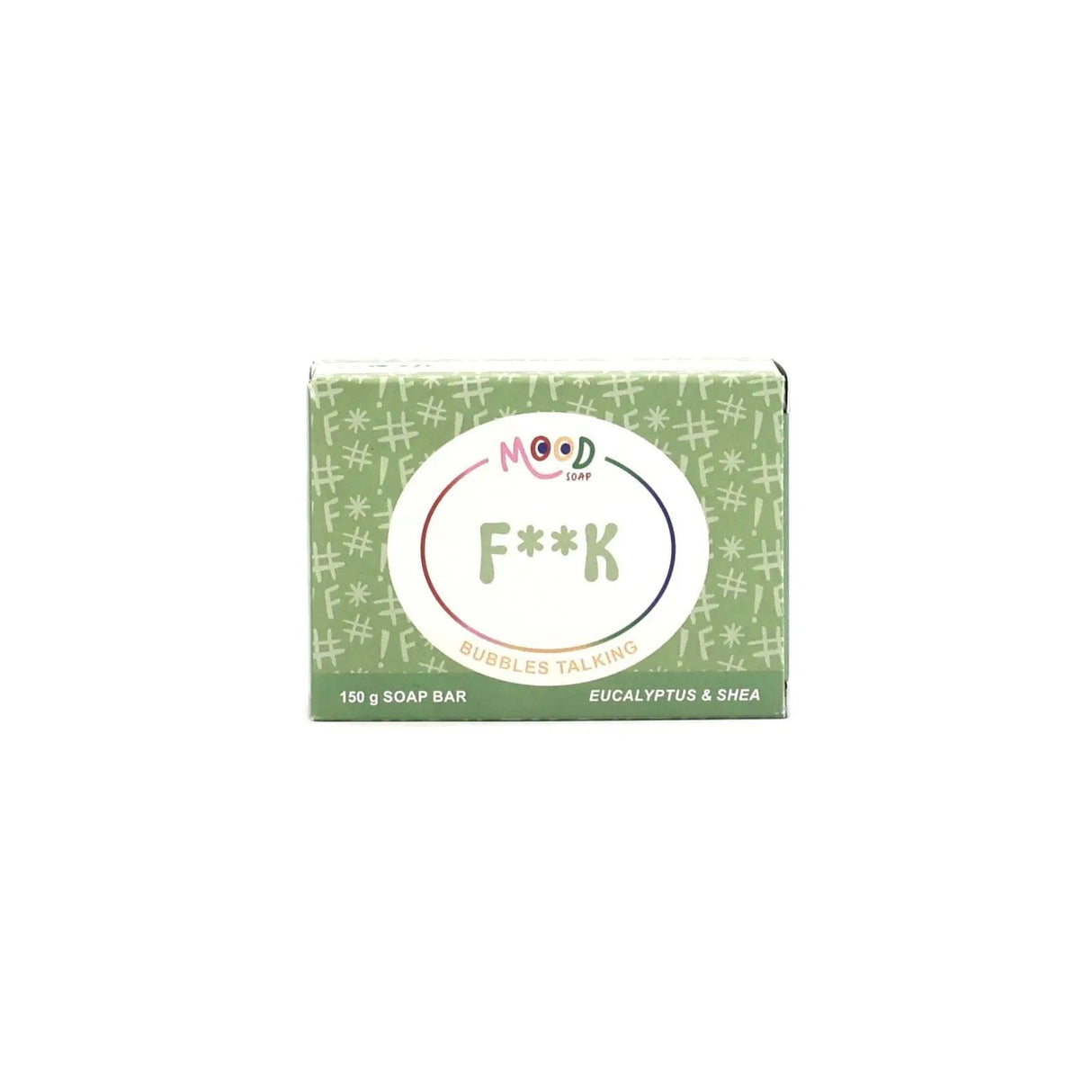 MoodSoap såpe - F**K - Eucalyptus & Shea - 150g - Suztain.no