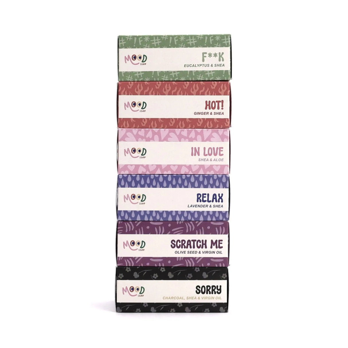 MoodSoap såpe - F**K - Eucalyptus & Shea - 150g - Suztain.no