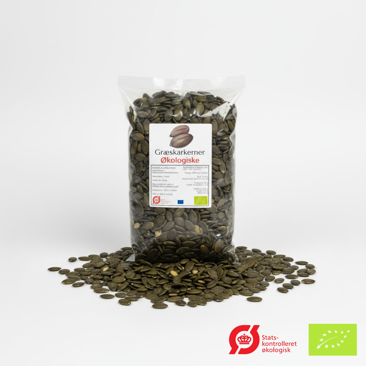 Økologiske Gresskarkjerner - 1 kg