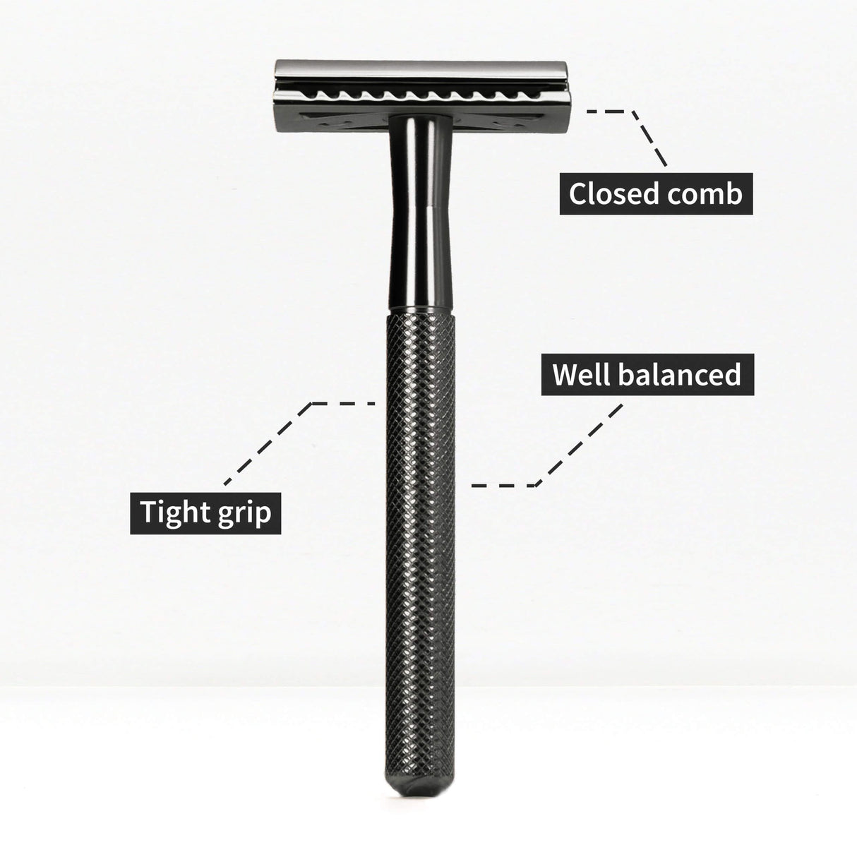 Bambaw Barberskraber Safety Razor - Black - Suztain.no