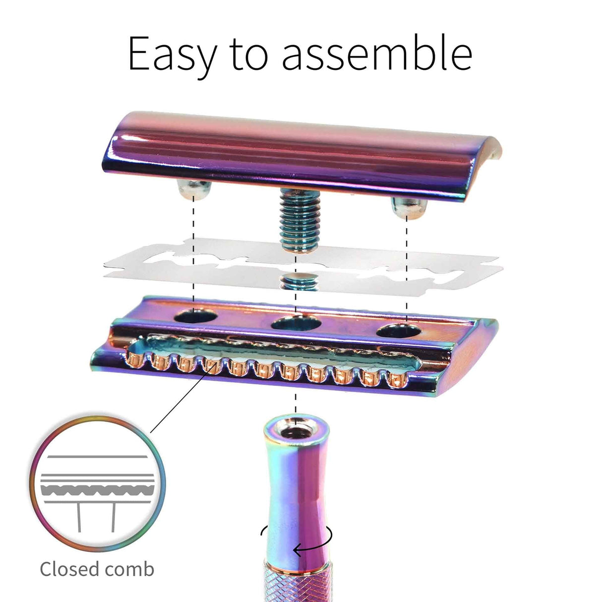 Bambaw Safety Razor - Rainbow - Suztain.no
