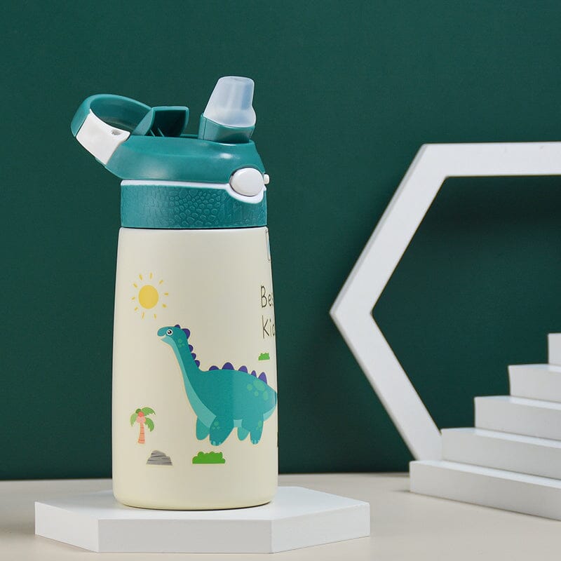 Drikkeflaske Barn med Sugerør 400 ml - Grønn