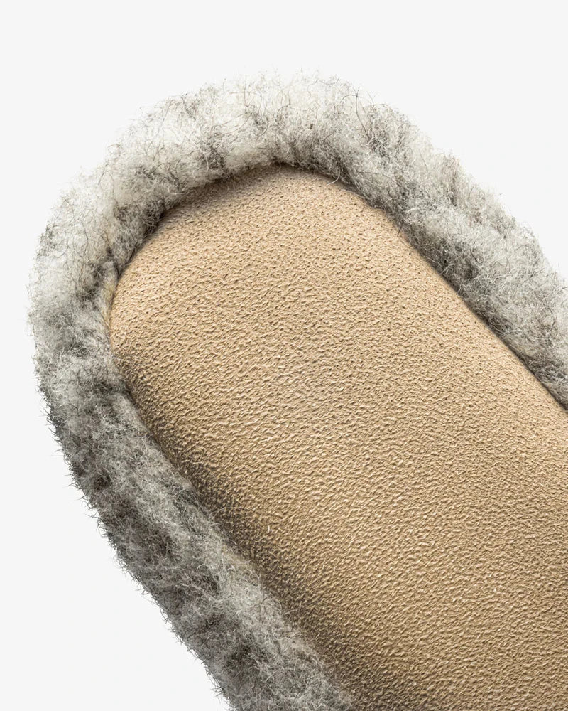 The Cozy Sheep Uldhjemmesko – Lysegrå (Høj model)