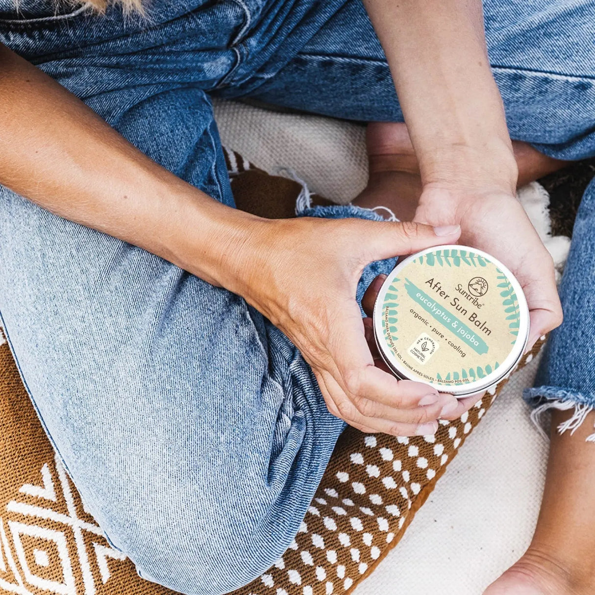 Suntribe All Natural Aftersun Balm Eucalyptus & Jojoba, 100 ml - Suztain.no