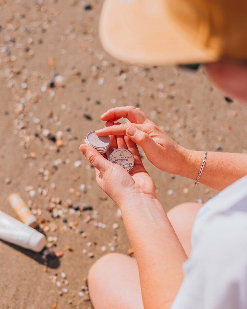 Suntribe Naturlig Ansigts & Sport Mini Solcreme SPF 50 - Mud Tint - Suztain.no