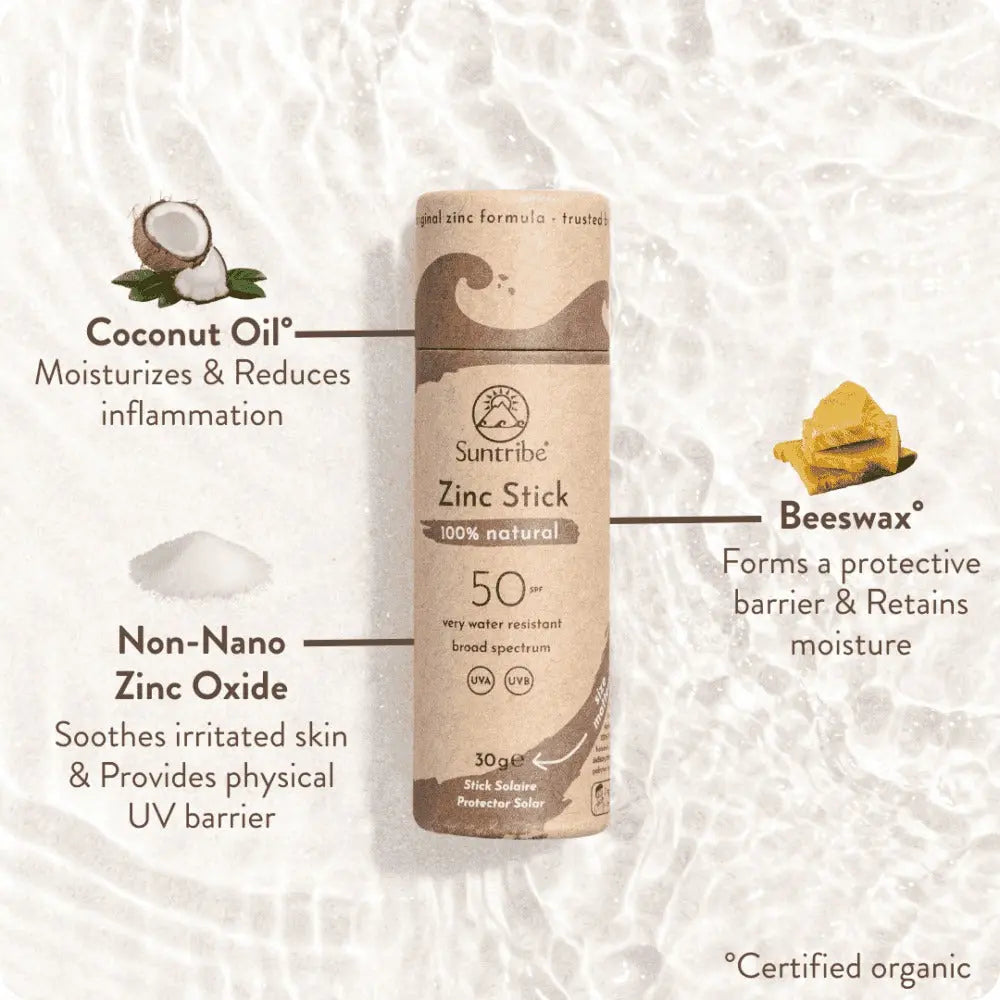 Suntribe Organic Mineral Zinc Sun Stick SPF 50 - Mud Tint Suntribe