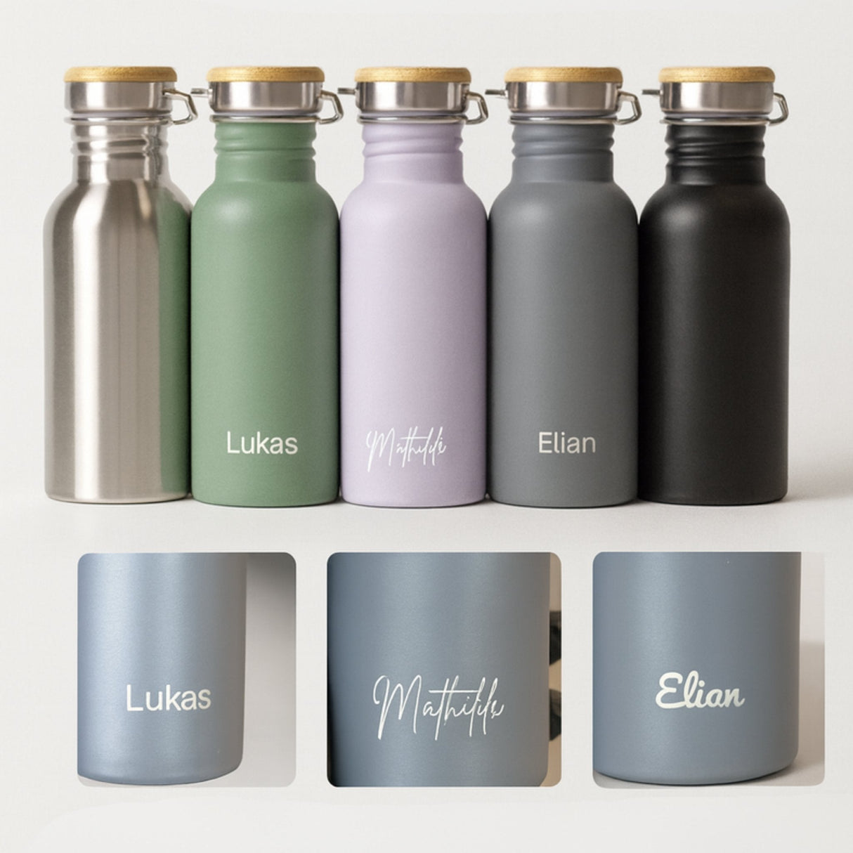 Bambaw Drikkeflaske 500ml - Blå Bambaw