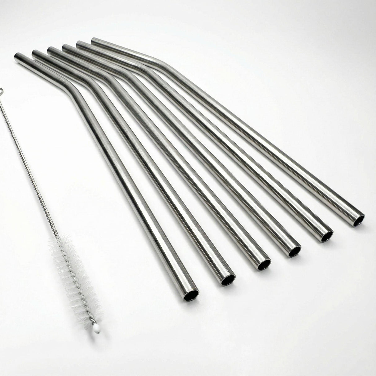 Suztain Sugerør i stål - 5mm - 6 stk
