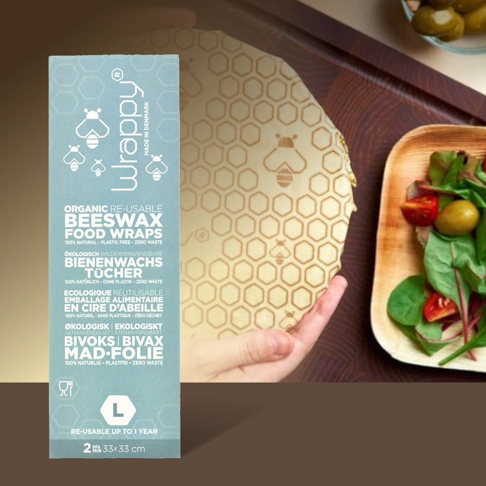Wrappy Bivokspapir - Large 2 stk Wrappy