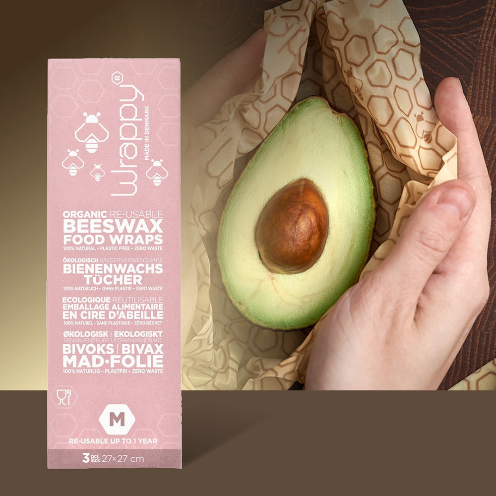 Wrappy Bivokspapir - Medium 3 stk Wrappy